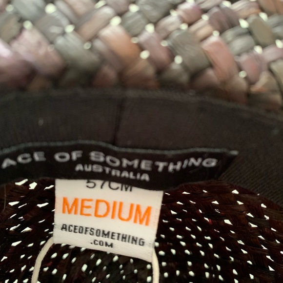 NWT Ace of Something Australia Black Straw Diaz Hat - Picture 9 of 10